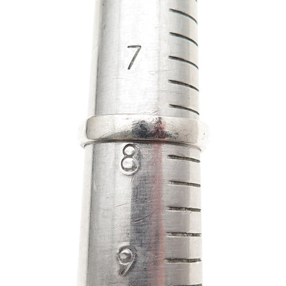 925 Sterling Silver Vintage Elsa Oxidized Name Ring Size 8