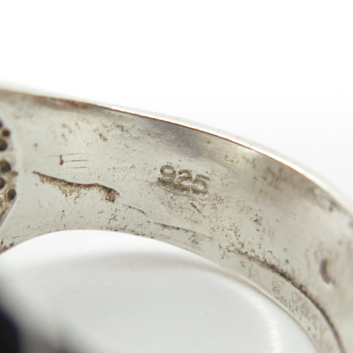 925 Sterling Silver Vintage Modernist Ribbed Dome Ring Size 8