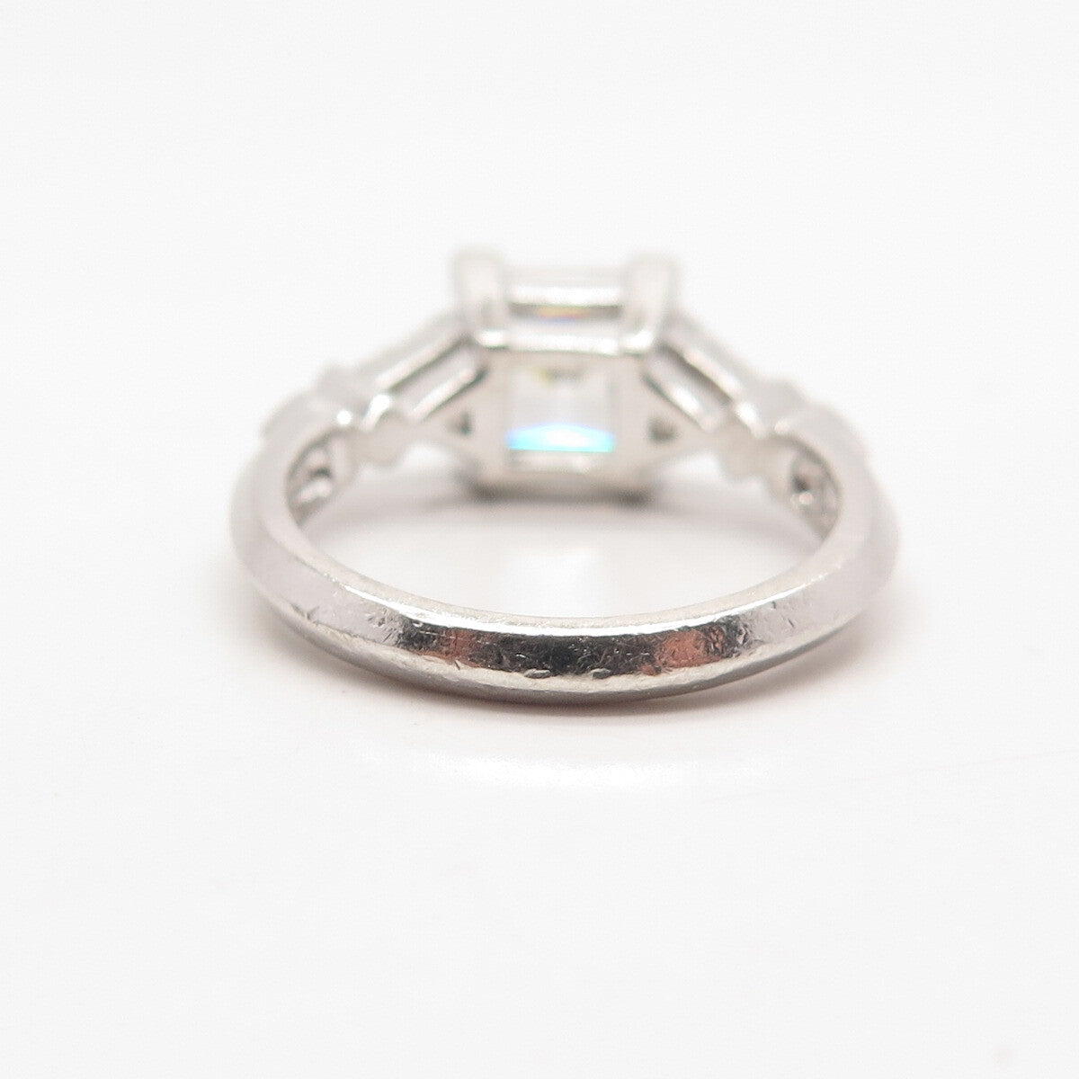 925 Sterling Silver Ross Simons Princess-Cut C Z Ring Size 6.25