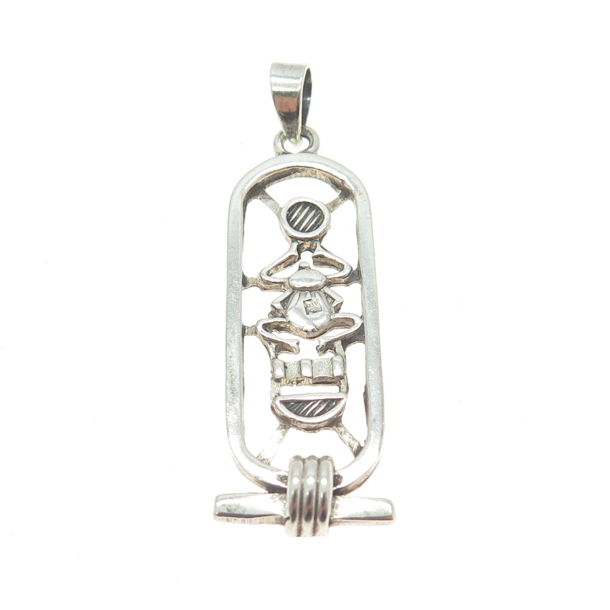 800 Silver Vintage Egypt Cartouche Pendant