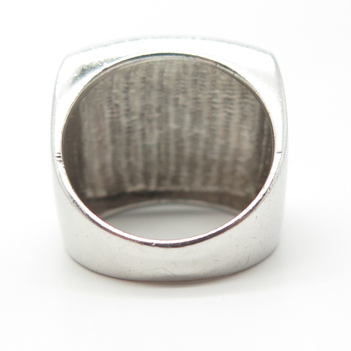 925 Sterling Silver Modernist Ring Size 7.25