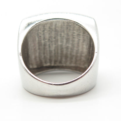 925 Sterling Silver Modernist Ring Size 7.25
