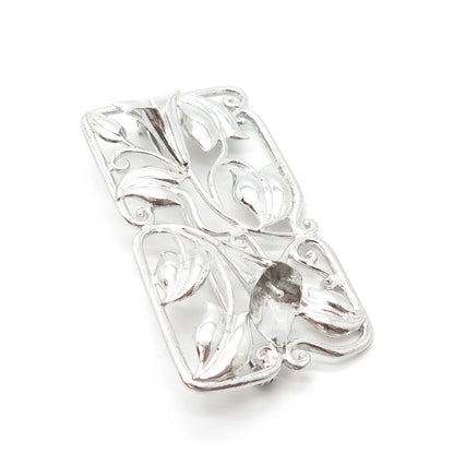 925 Sterling Silver Vintage Bond Boyd Lily Floral Pin Brooch
