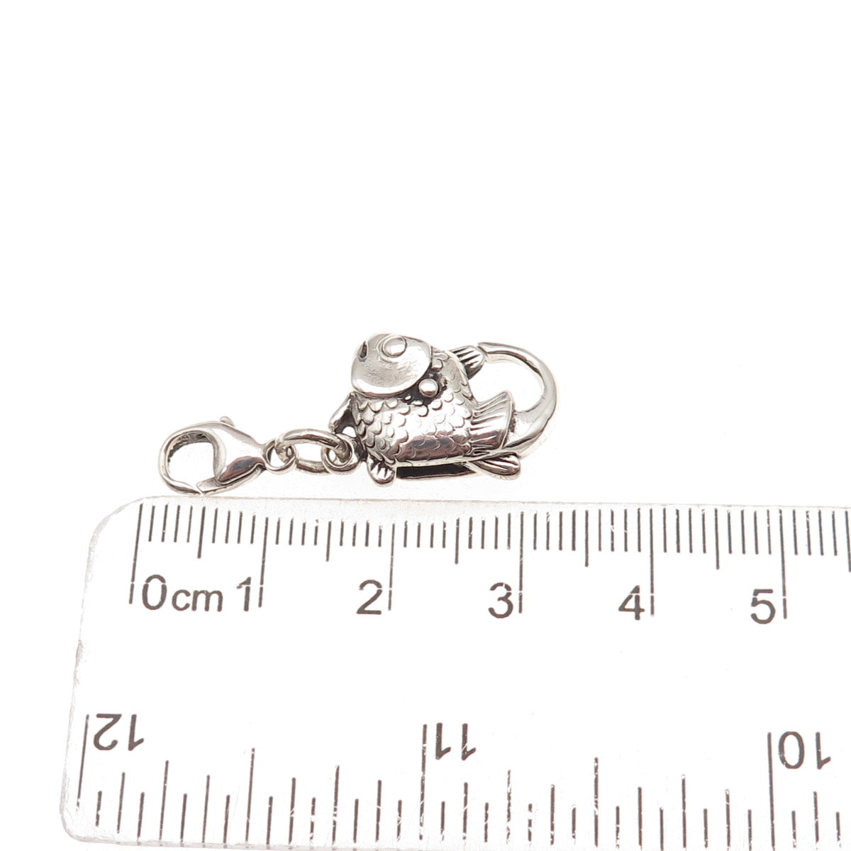 Trollbeads LAA Sterling Silver Vintage Bracelet / Necklace Big Fish Lobster Lock