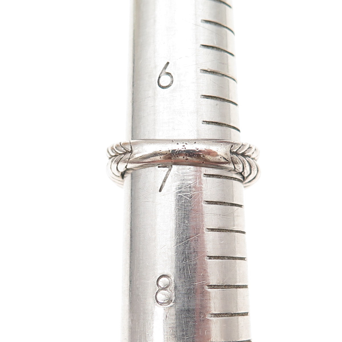 Judith Ripka 925 Sterling Silver Round-Cut C Z Heart Oxidized Ring Size 7