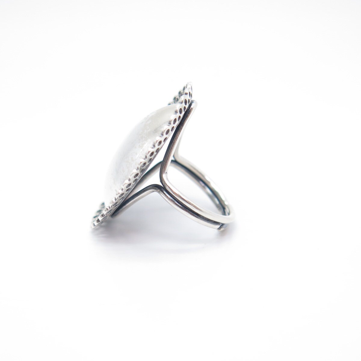 925 Sterling Silver Vintage BEAU Eternal Curve Adjustable Ring Size 5.5