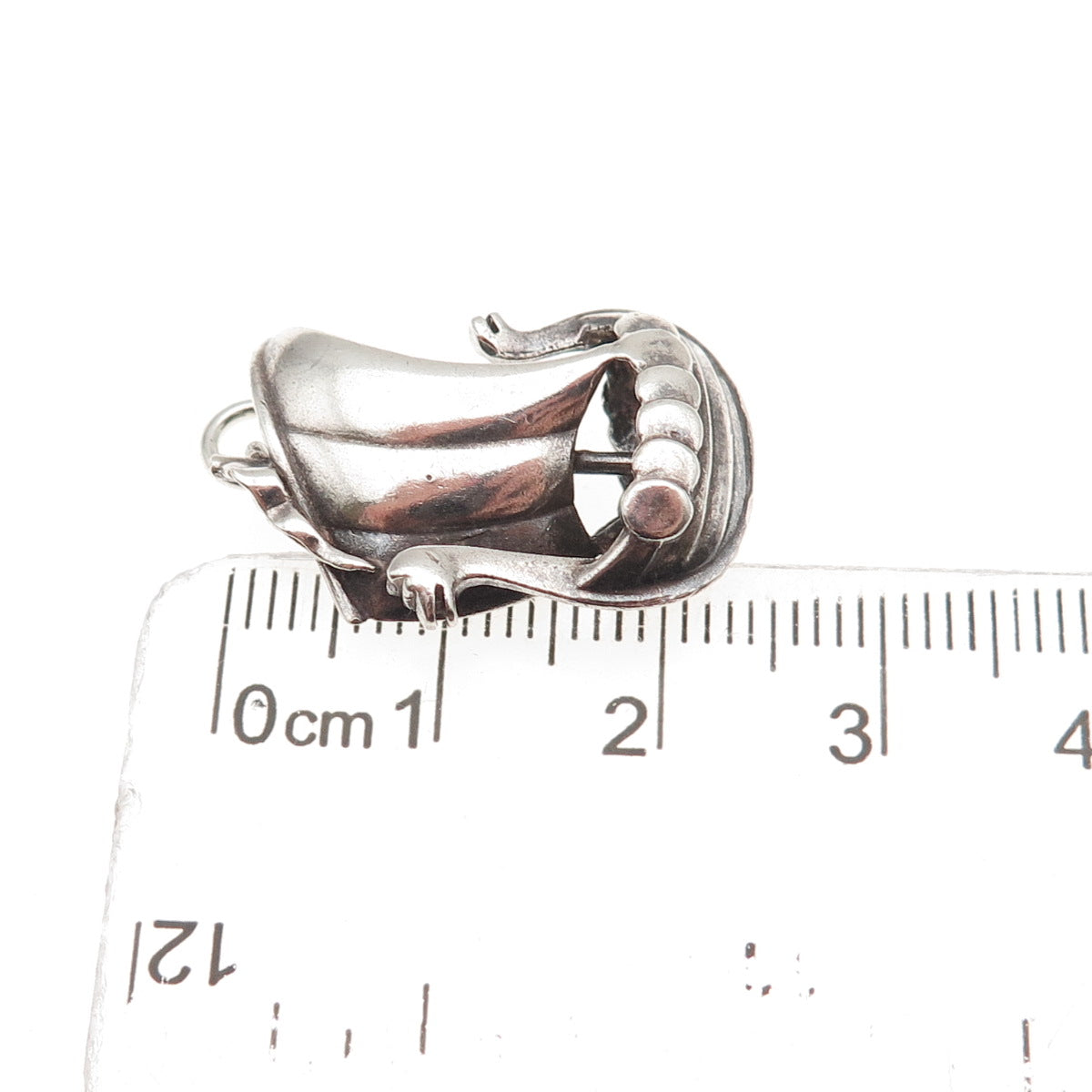 AAW Aage Wiemar 925 Sterling Silver Vintage Denmark Viking Ship Charm Pendant