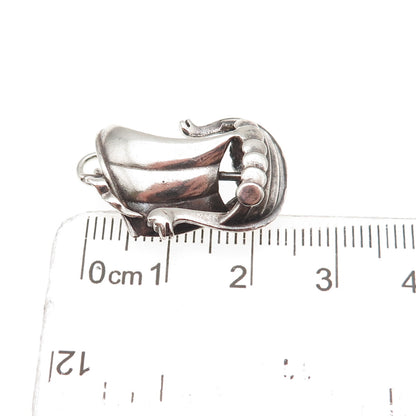 AAW Aage Wiemar 925 Sterling Silver Vintage Denmark Viking Ship Charm Pendant