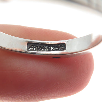 AVA YETTER 925 Sterling Vintage Southwestern Lapis Stackable Ring Size 10.25