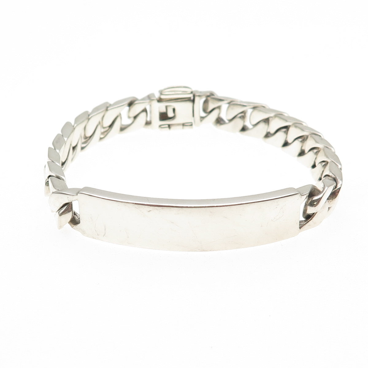 TIFFANY & CO. 925 Sterling Silver Vintage Engraved ID Bracelet 7.5"