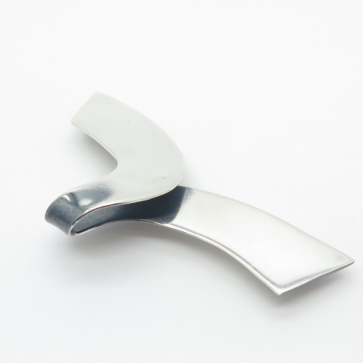 925 Sterling Silver Vintage Mexico Ribbon Pin Brooch