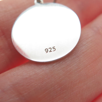 925 Sterling Silver Green Enamel Dog & Cat Friendship Minimalist Charm Pendant