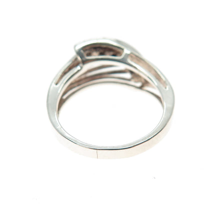 JED JOSEPH DEMARCO 925 Sterling Silver Vintage Real Sapphire Ring Size 6.25