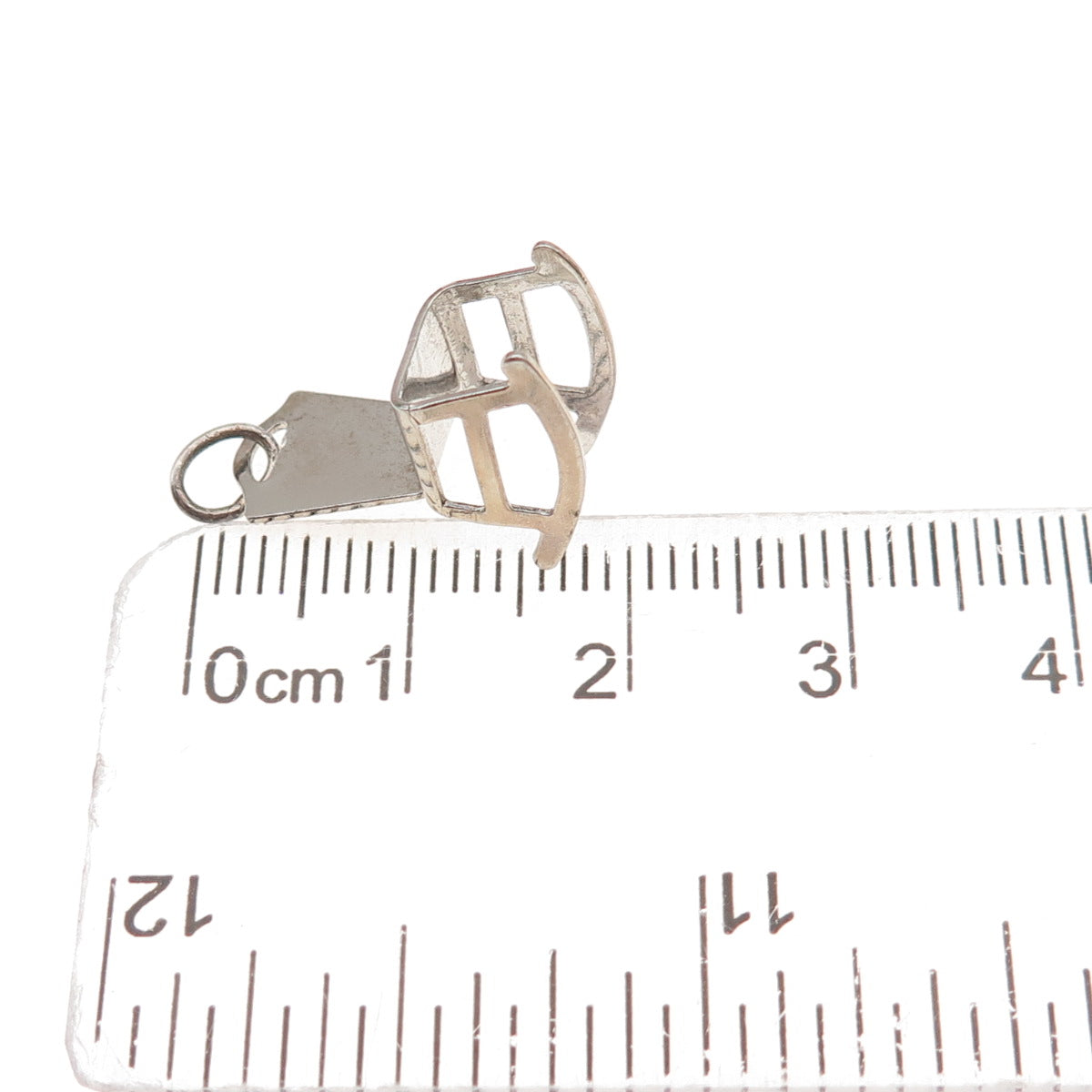 Paye & Baker 925 Sterling Silver Antique Art Deco Rocking Chair 3D Charm Pendant