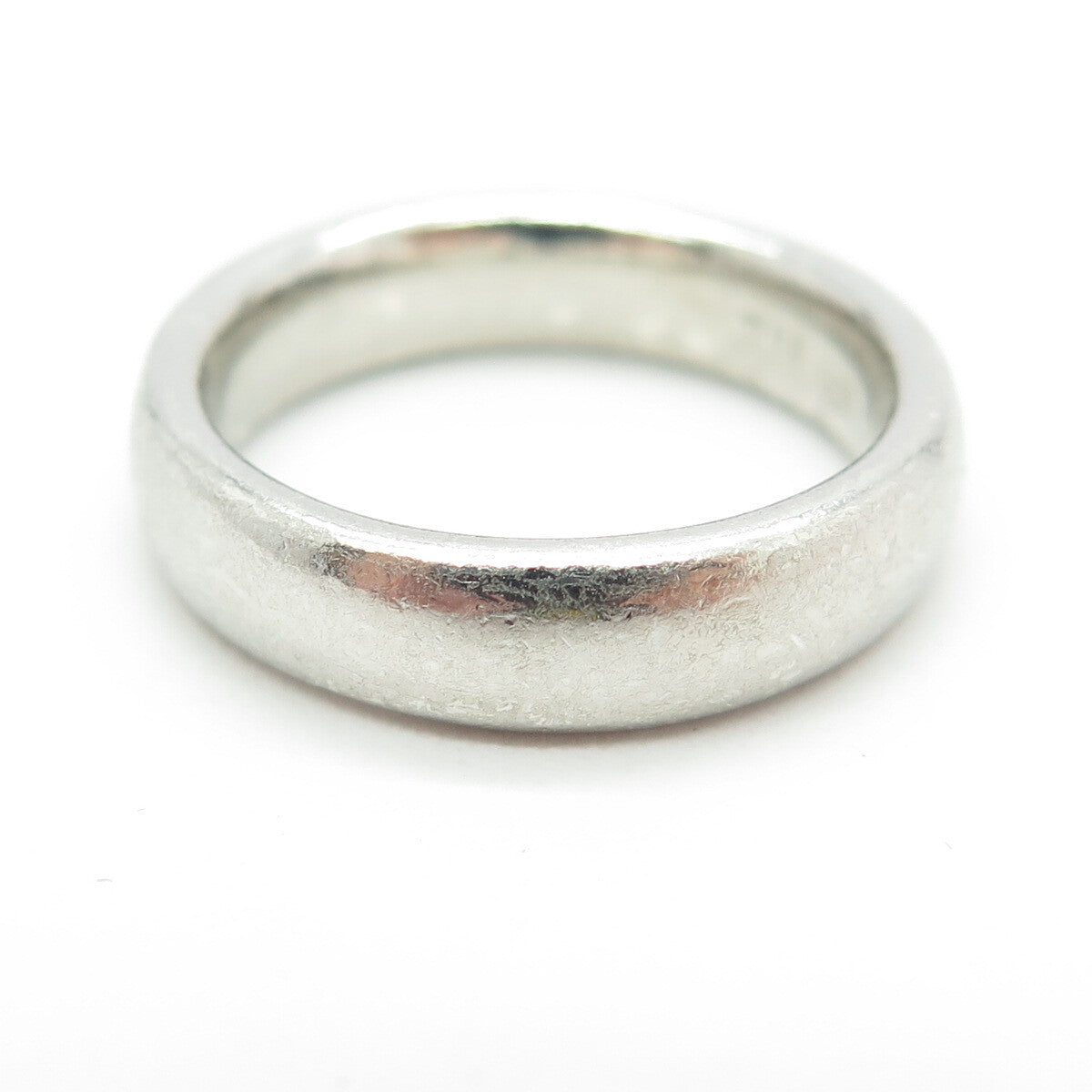 JACMEL 925 Sterling Silver Vintage Classic Wedding Band Ring Size 7.25