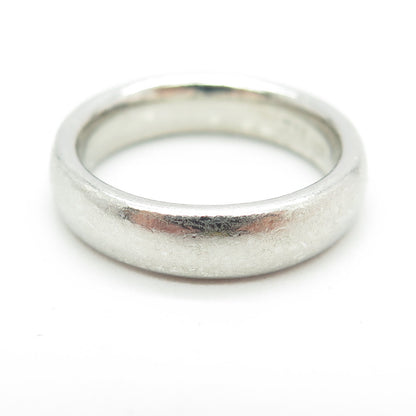 JACMEL 925 Sterling Silver Vintage Classic Wedding Band Ring Size 7.25