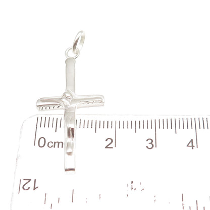 925 Sterling Silver Vintage Crucifix Cross Religious Charm Pendant
