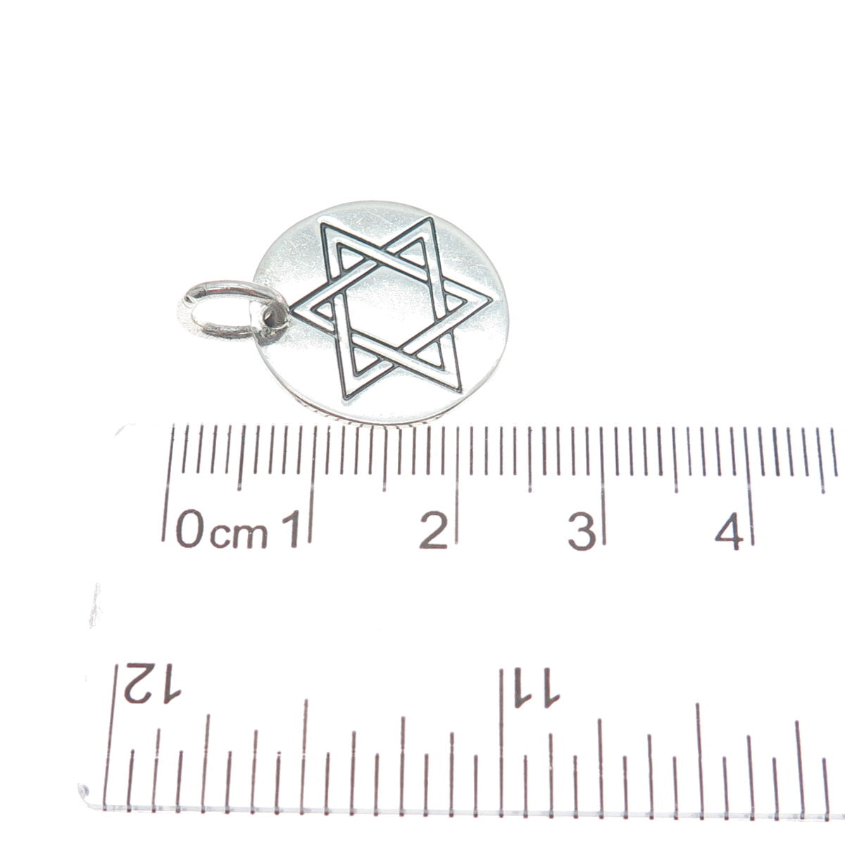BRIGHTON 925 Sterling Silver Vintage Star of David Judaica Mini Charm Pendant