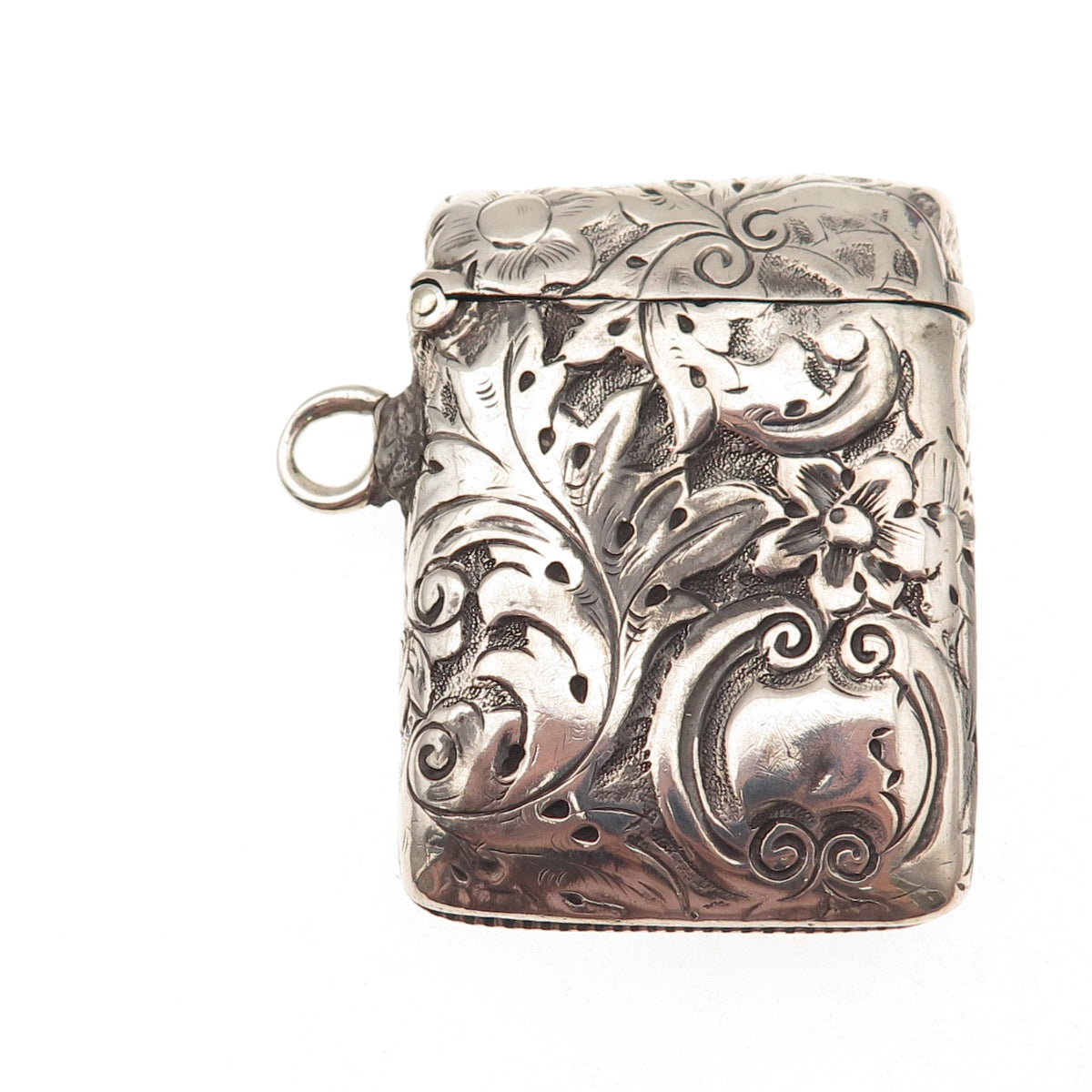 Deakin & Francis 925 Sterling Silver Antique 1894 Birmingham Vesta Match Case