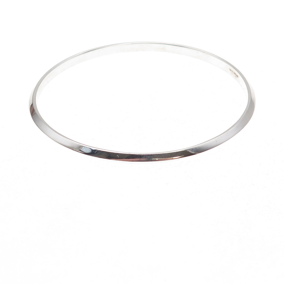 Tiffany & Co. 925 Sterling Silver Vintage Bangle Bracelet 8"
