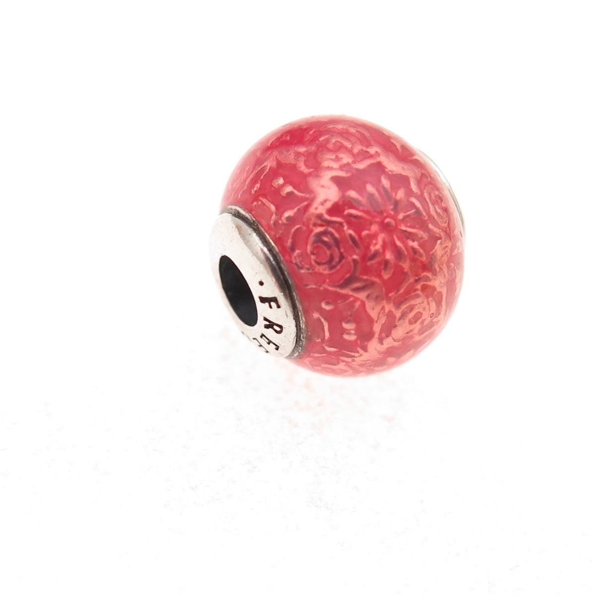 Pandora 925 Sterling Silver Enamel Essence Freedom Slide Bead Charm