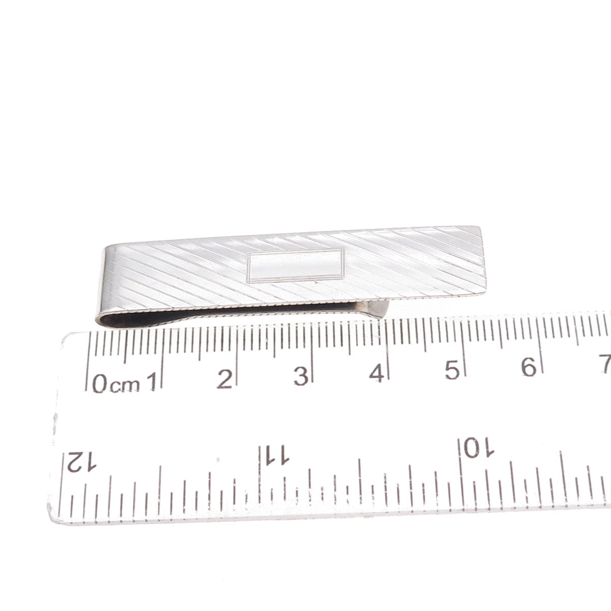 Simmons 925 Sterling Silver Antique Art Deco Tie Clip