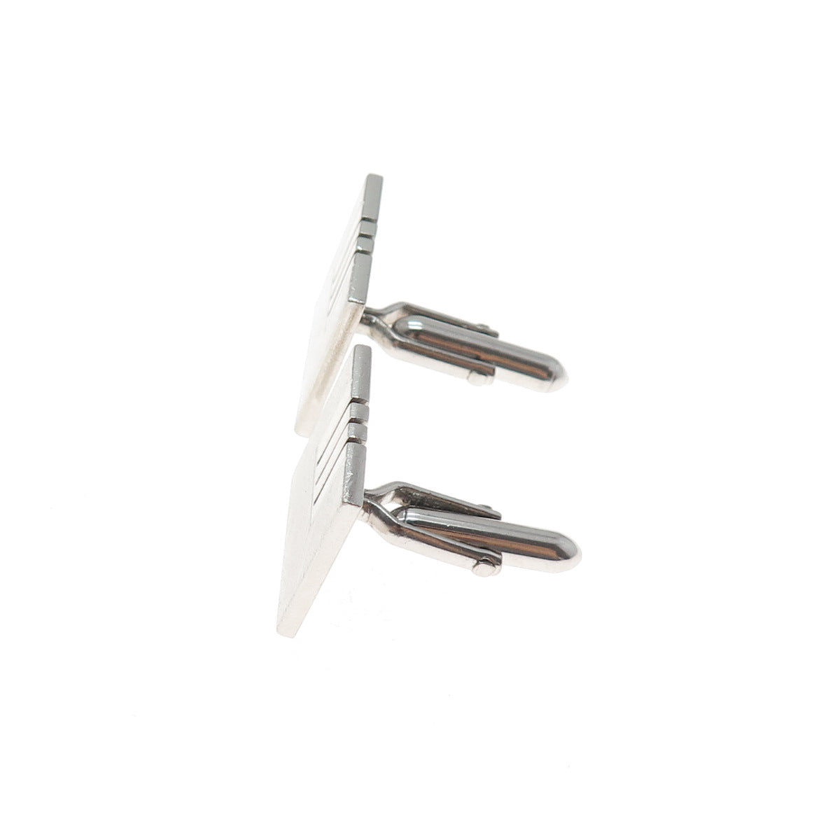 925 Sterling Silver Vintage Modernist Cufflinks