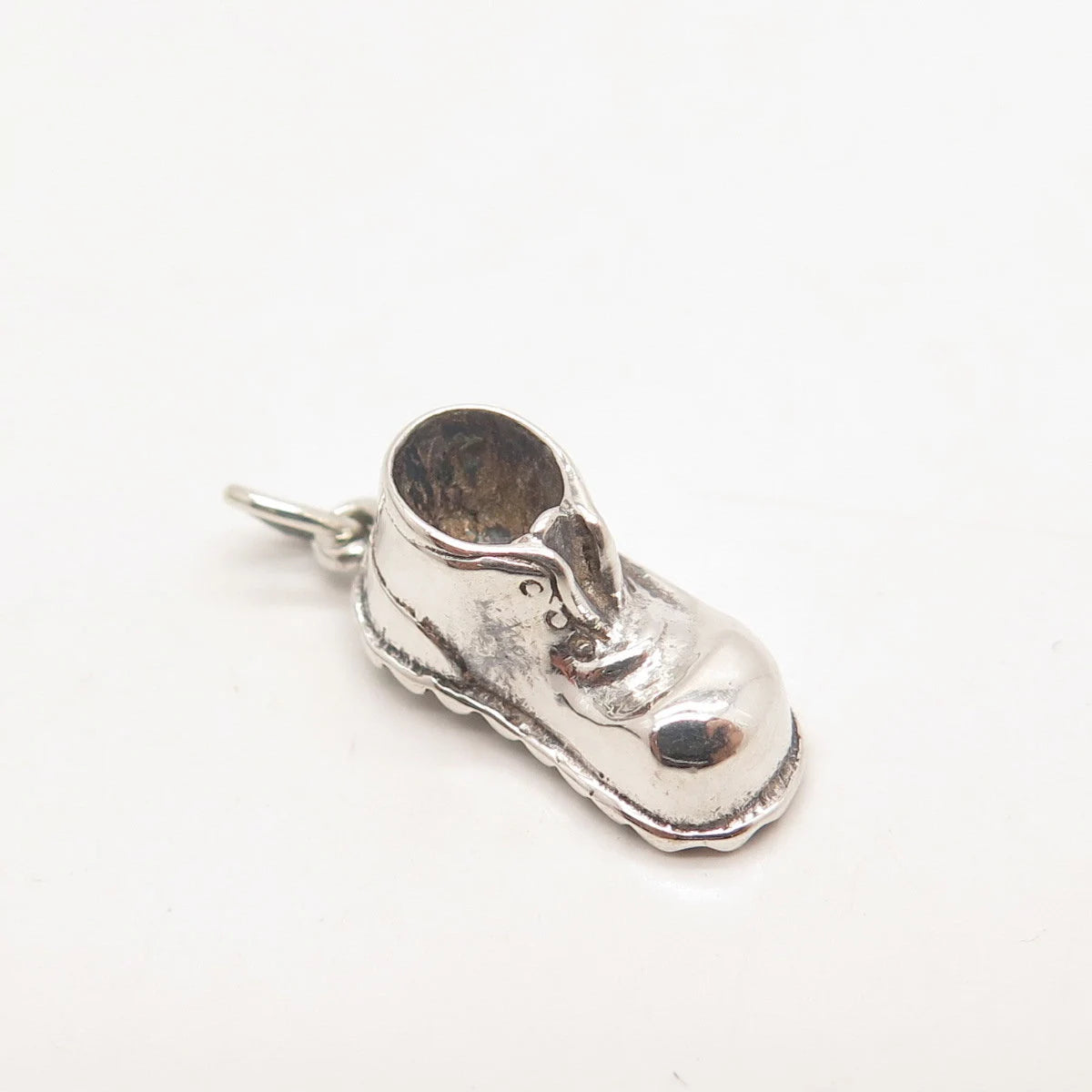 835 Silver Vintage Boot Shoe Charm Pendant