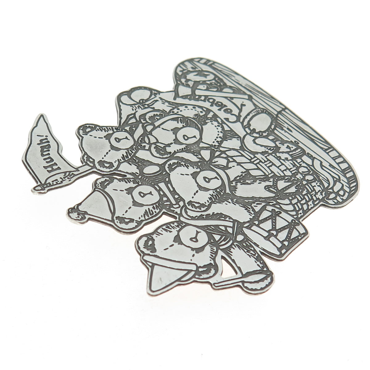 PRISCILLA HILLMAN 925 Sterling Silver Vintage 1997 Cherished Teddies Pin Brooch