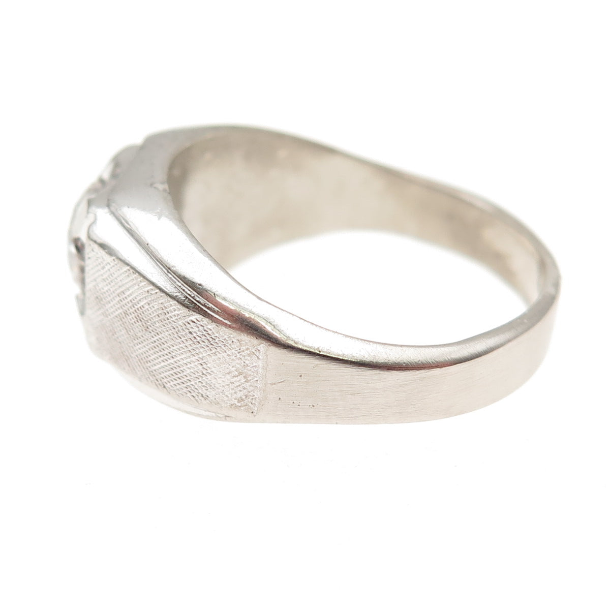 Vargas & Lind 925 Sterling Silver Antique Art Deco Round-Cut C Z Ring Size 10