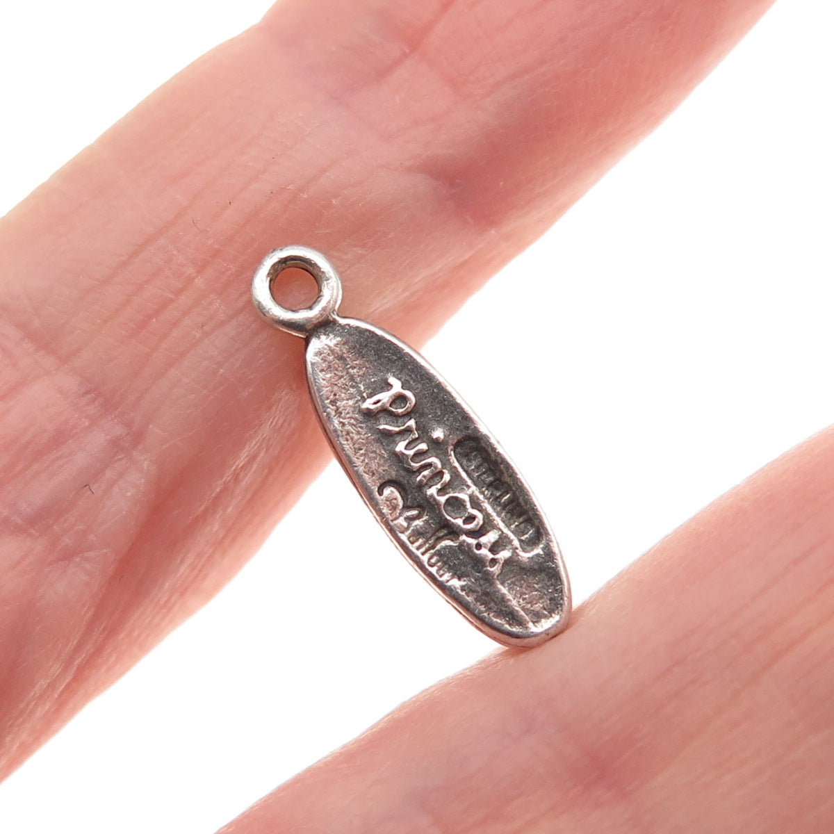 Balfour Sterling Silver Vintage Princess Attendance Phone 3D Mini Charm Pendant