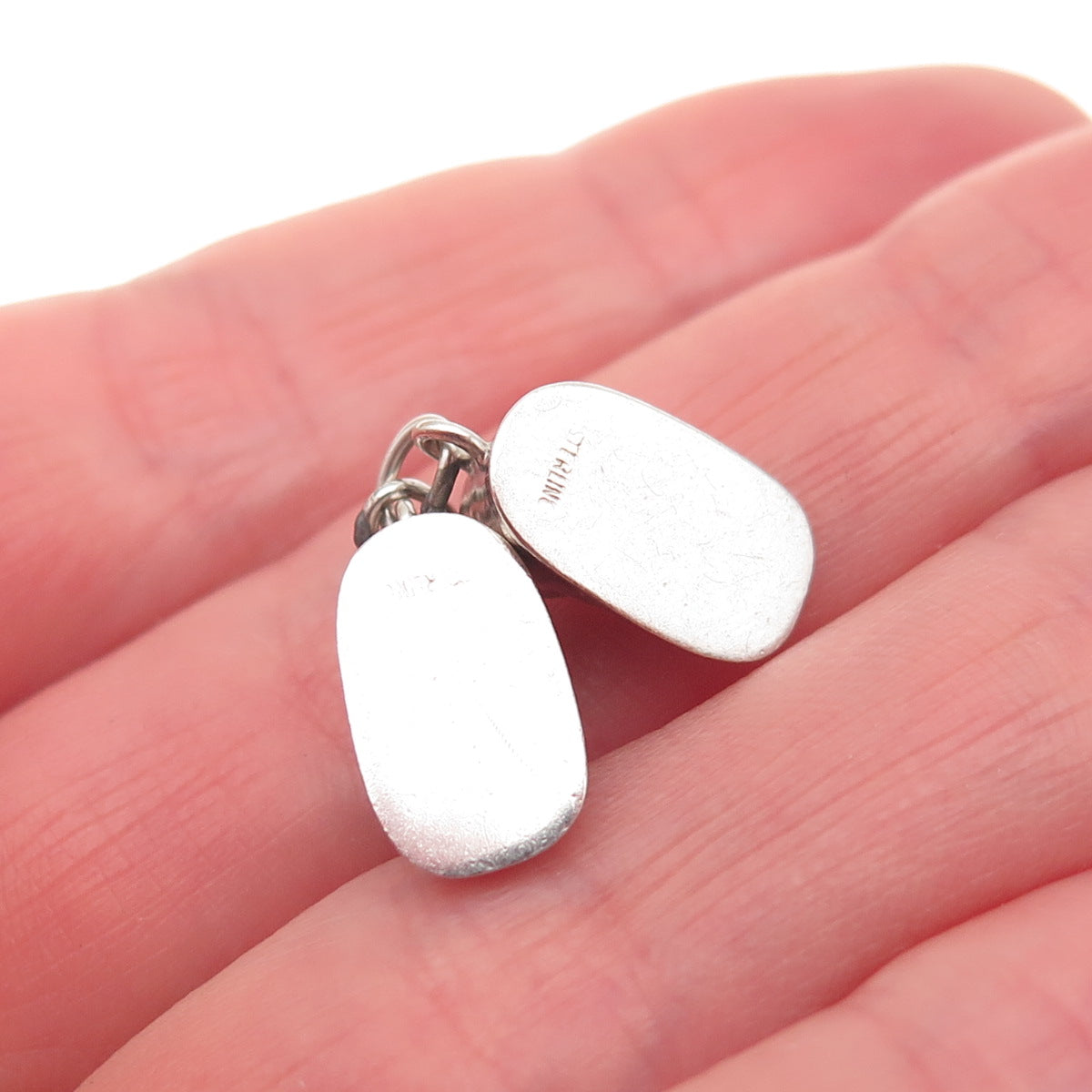 925 Sterling Silver Vintage Baby Shoes 3D Mini Charm Pendant