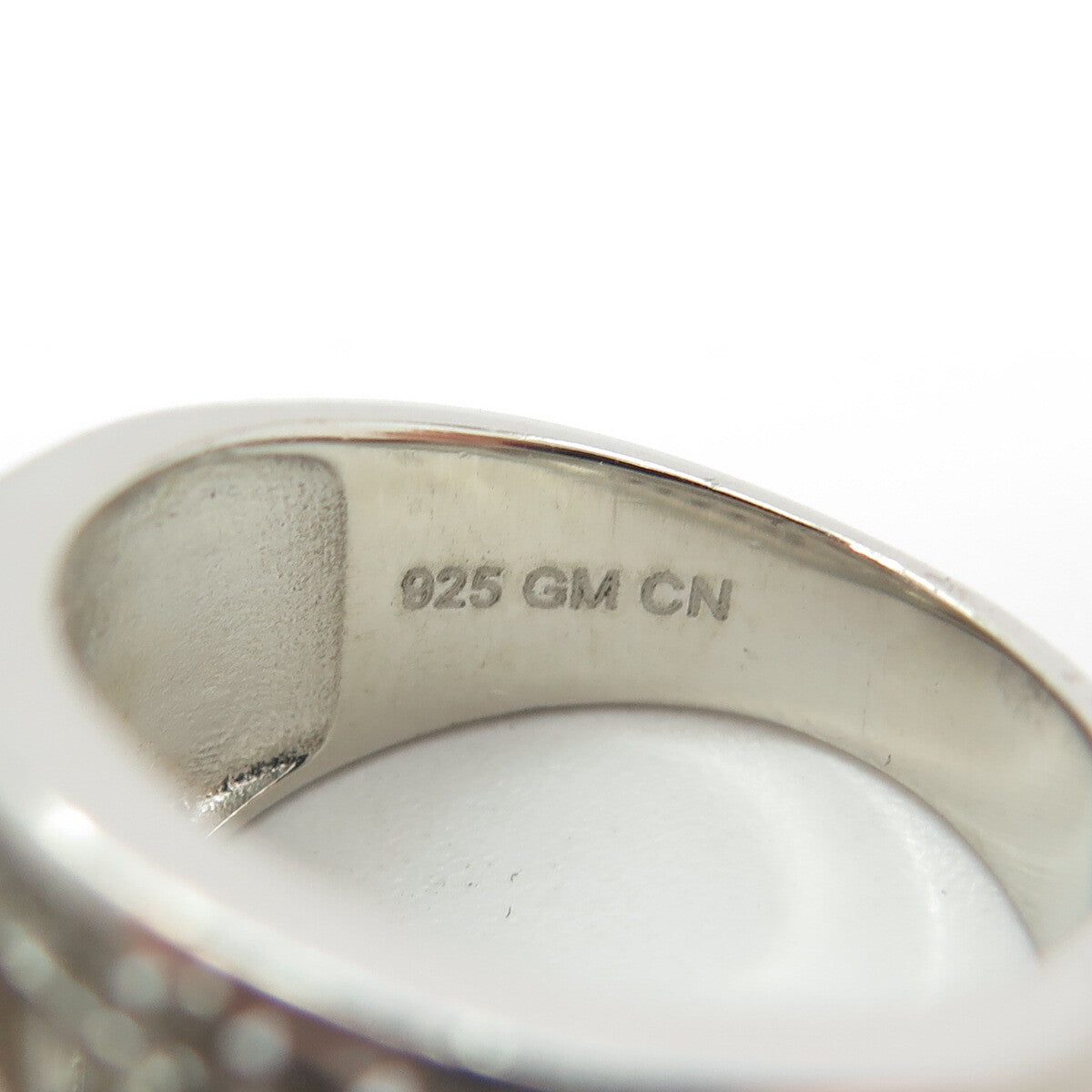 925 Sterling Silver Multi-C Z Ring Size 8.25