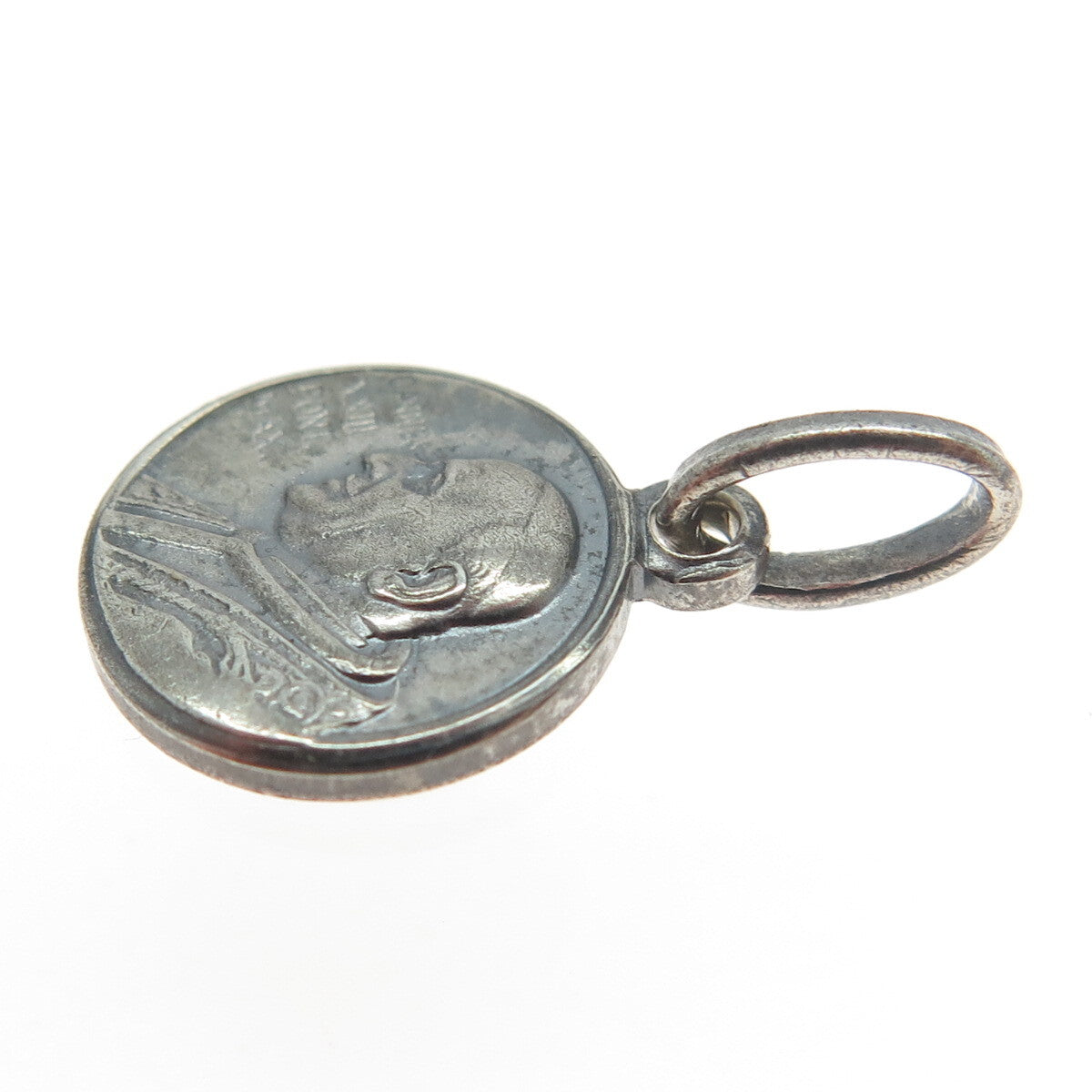 800 Silver Vintage Joannes XXIII Pont Max. Religious Pendant