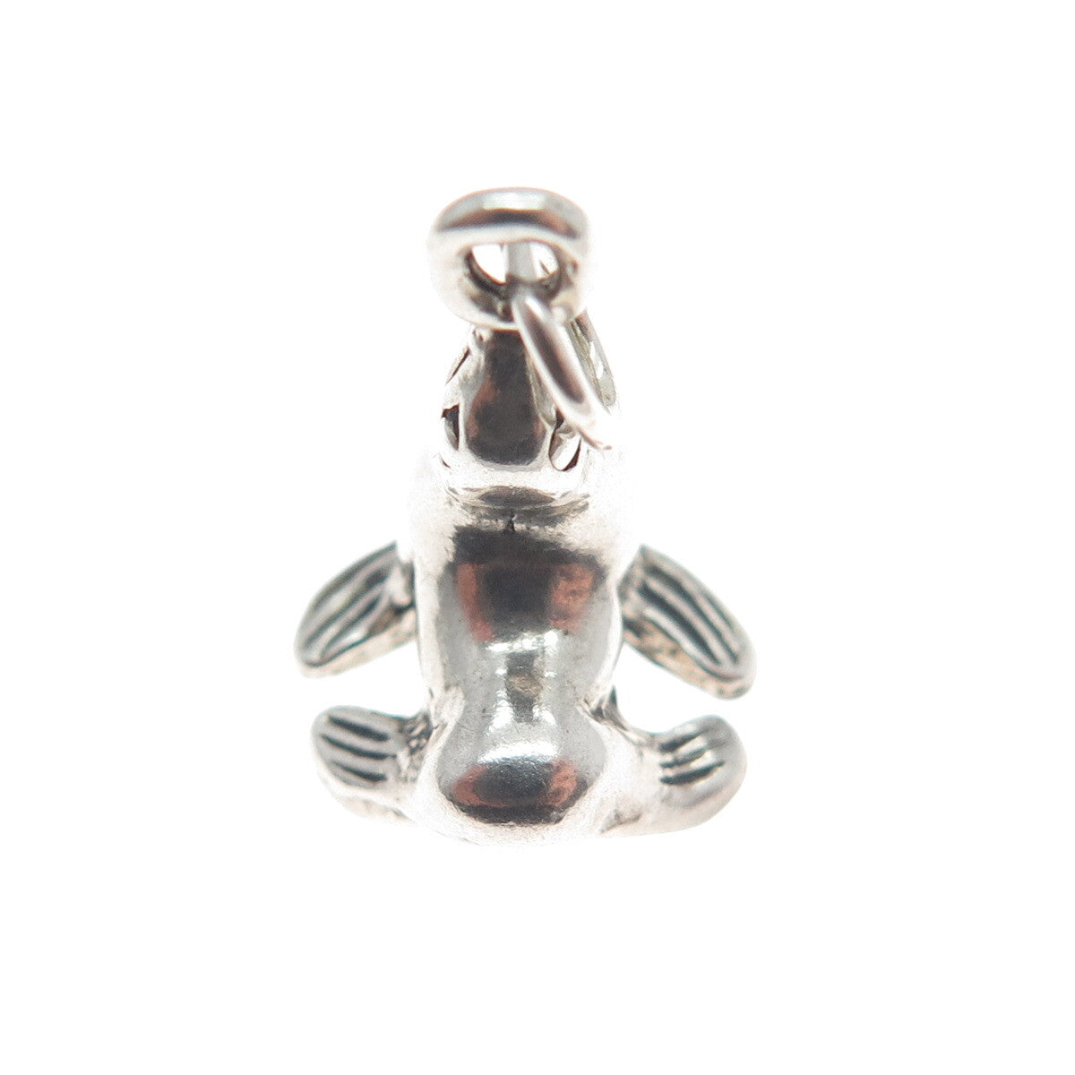 925 Sterling Silver Vintage Sea Lion Minimalist 3D Charm Pendant