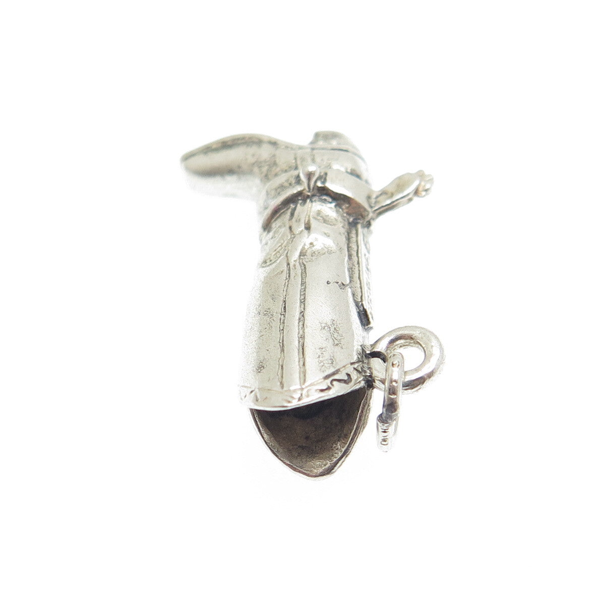 925 Sterling Silver Vintage Cowboy Charm Pendant