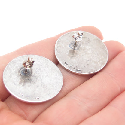 Heritage Museum Replicas 925 Sterling Vintage Real Jade Stork & Dragon Earrings