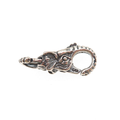 Trollbeads LAA Sterling Silver Bracelet / Necklace Elephant Lobster Lock Clasp