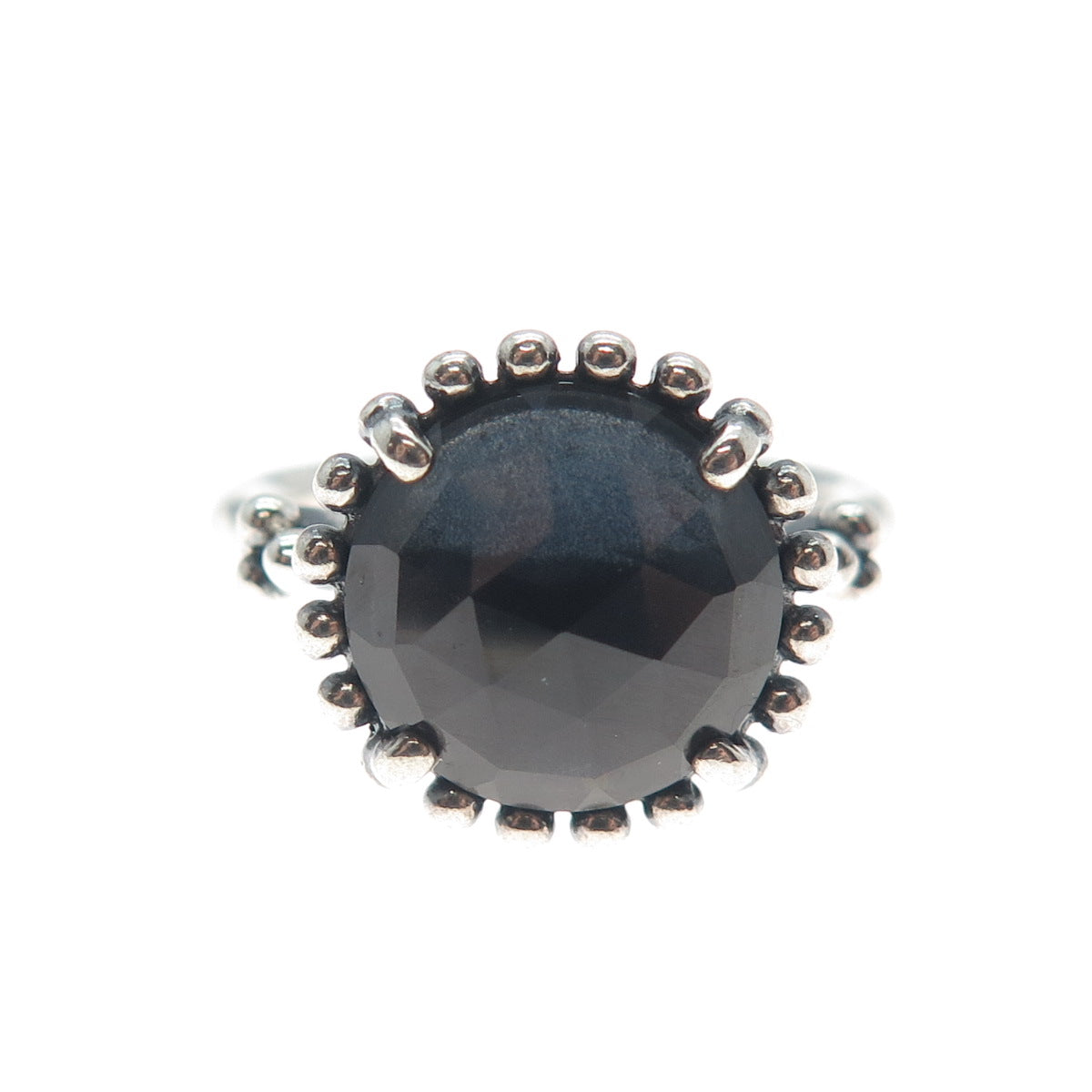 PANDORA 925 Sterling Silver Blue Crystal Midnight Star Ring Size 6