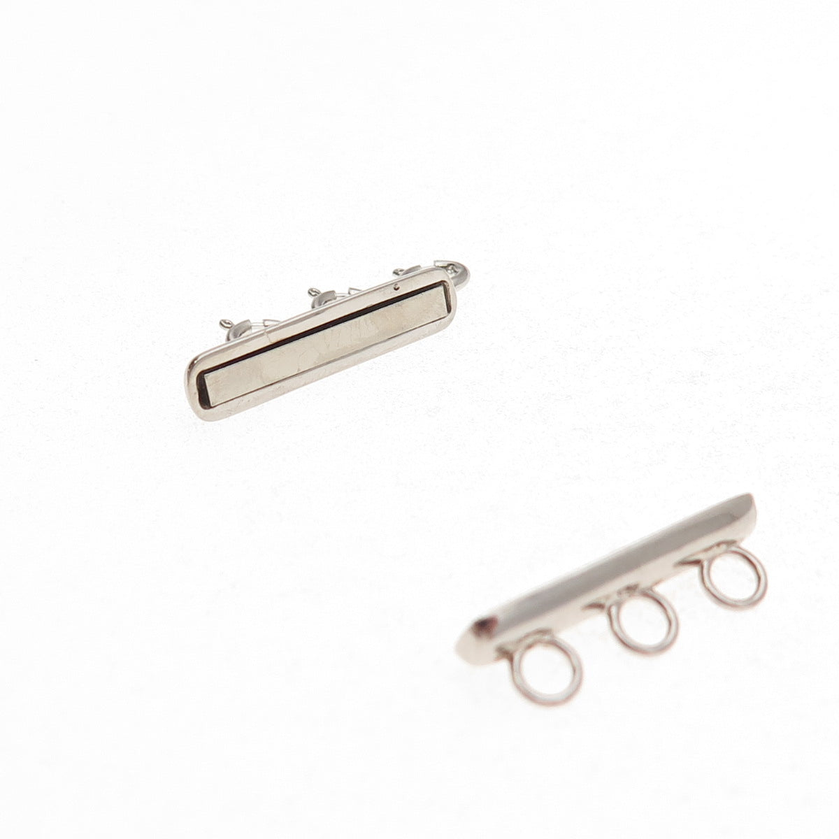 925 Sterling Silver Bracelet / Necklace Magnetic Bar Lock Clasp