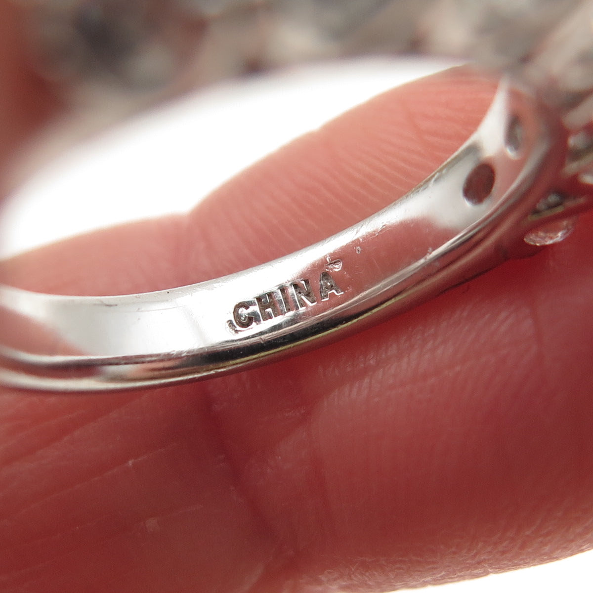 925 Sterling Silver Round-Cut C Z Half Eternity Band Ring Size 5