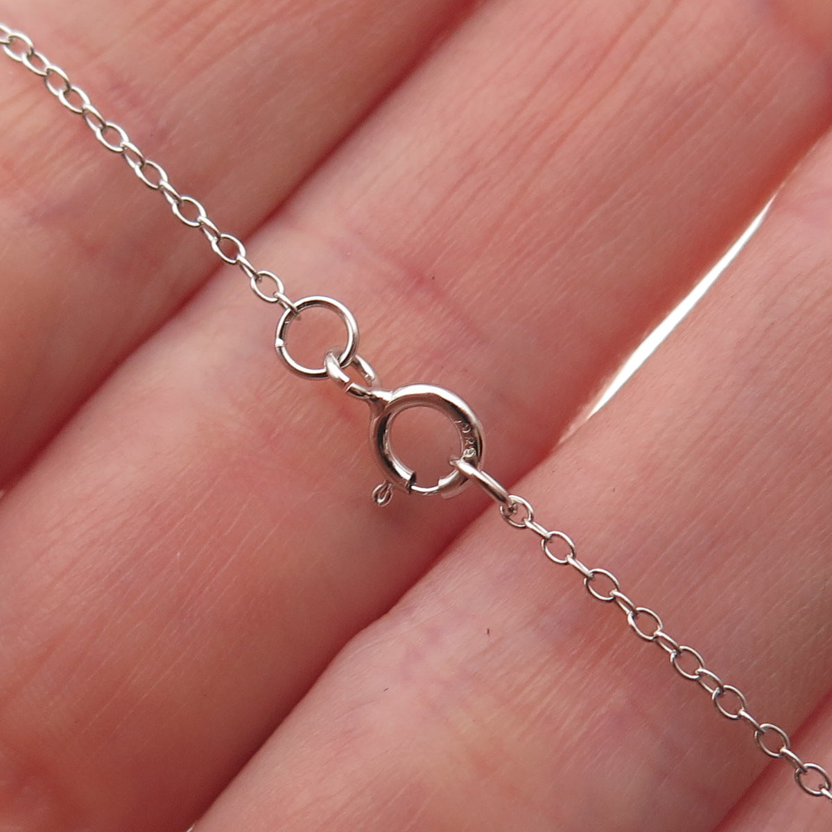 925 Sterling Silver Real Round-Cut Chrome Diopside Cable Chain Necklace 16-18"