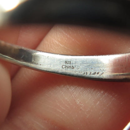 925 Sterling Silver Vintage Moon & Sun Eclipse Ring Size 7