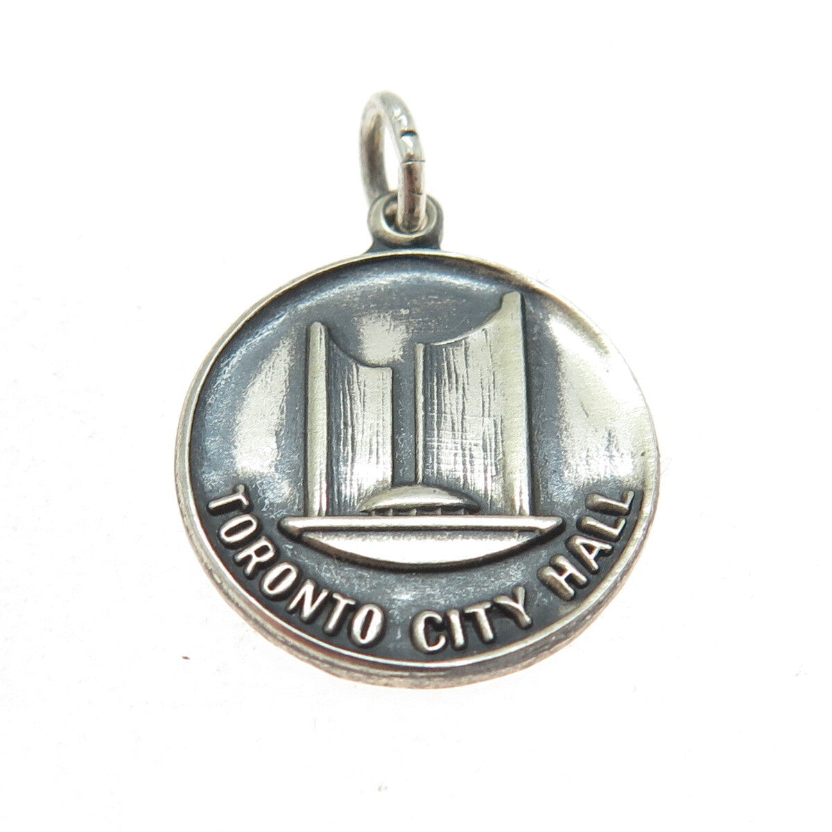 BMCO 925 Sterling Silver Vintage Toronto City Hall Charm Pendant