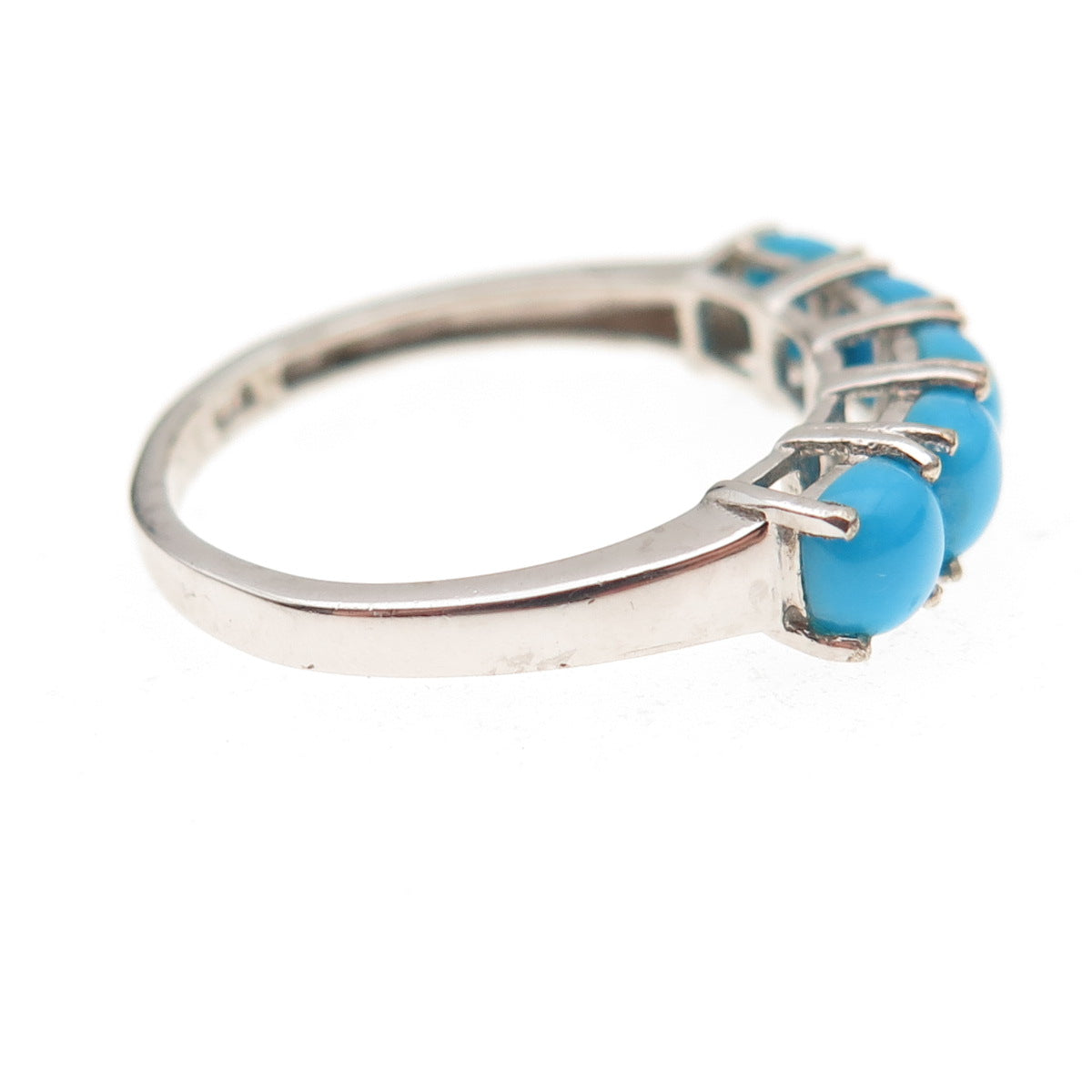 Chuck Clemency 925 Sterling Silver Real Sleeping Beauty Turquoise Ring Size 8