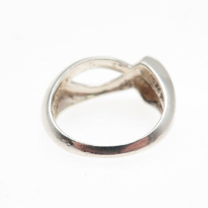 Chapal Zenray 925 Sterling Silver Vintage Ichthys Religious Ring Size 4.75