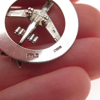 Payton Pepper & Sons Sterling Vintage '69 Birmingham NY Bermuda Airplane Pendant