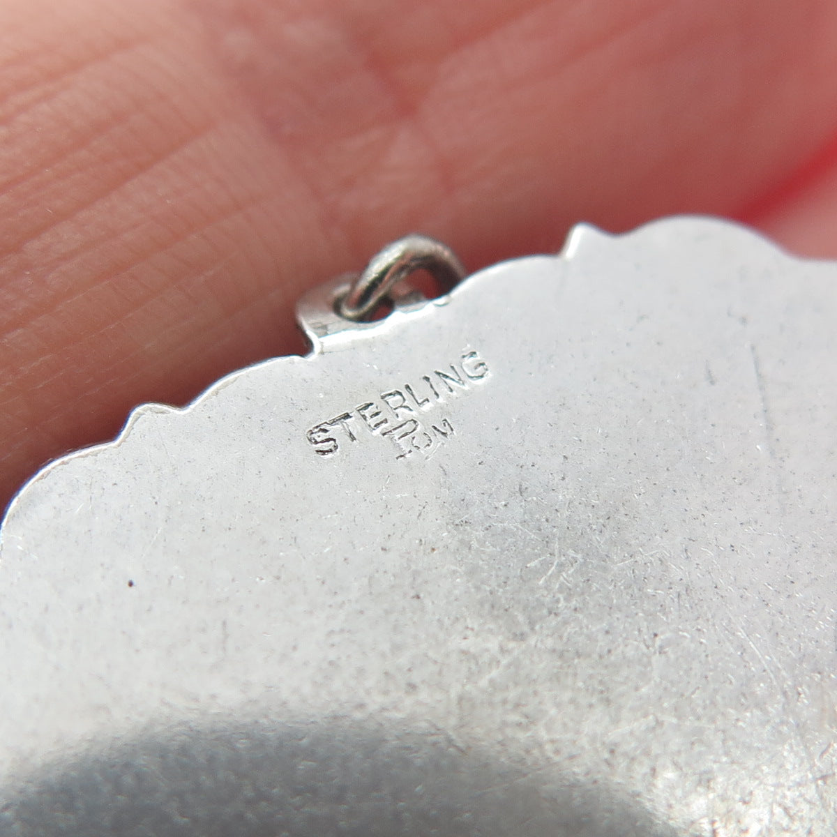 925 Sterling Silver Vintage Wedding Rings Heart Love Pendant