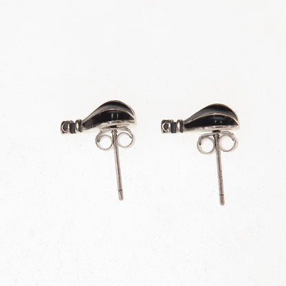 925 Sterling Silver Enamel Hot Air Balloon Stud Earrings