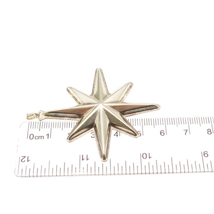 REED & BARTON Sterling Silver Gold Plated Vintage 1976 Christmas Star Ornament